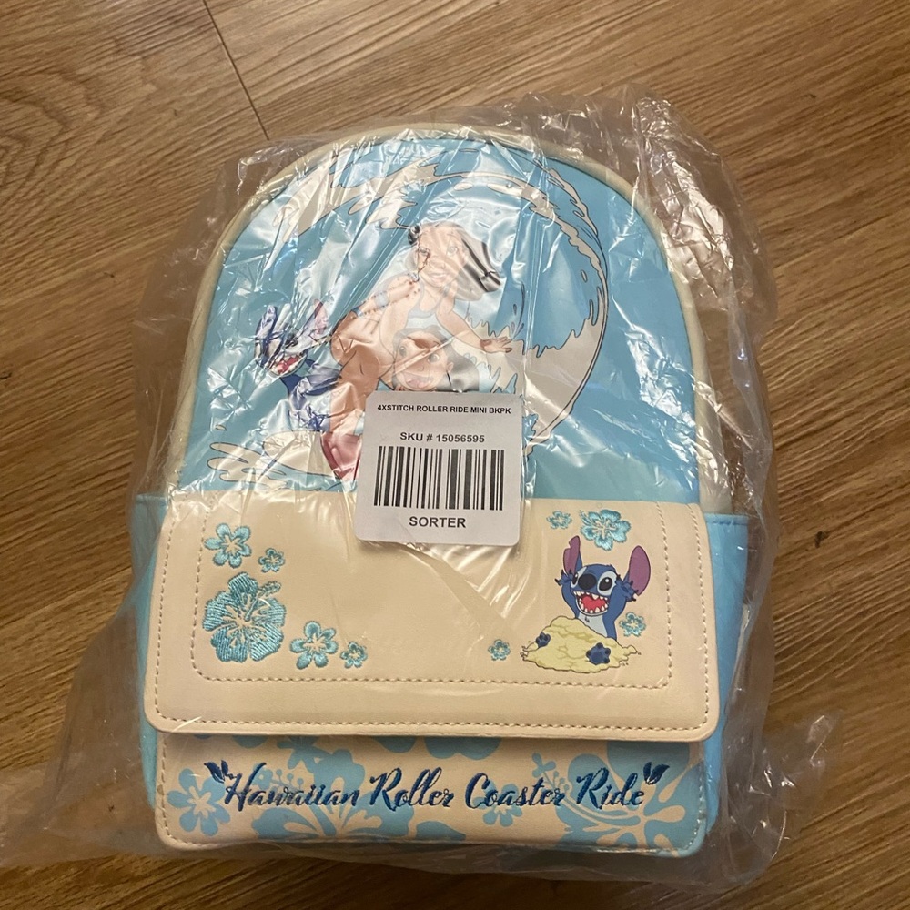 Lilo and Stitch Hawaiian rollercoaster ride Loungefly bag